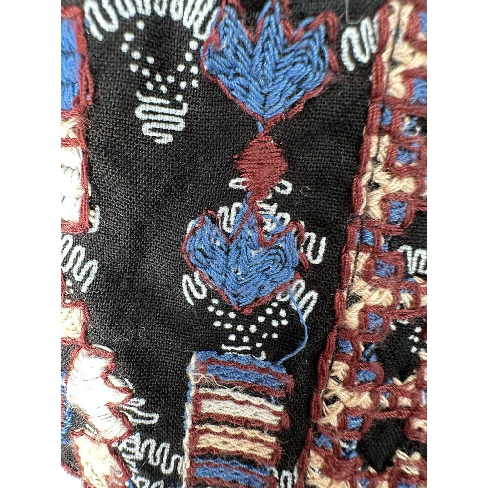 Anthropologie Vanessa Virginia Kaleidoscope Embroidered Tunic Dress Blue L butto - Picture 3 of 16